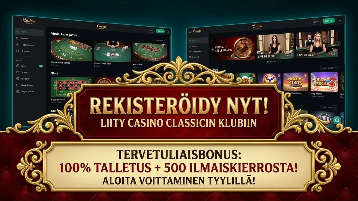 Rekisteröidy bonuksen kanssa